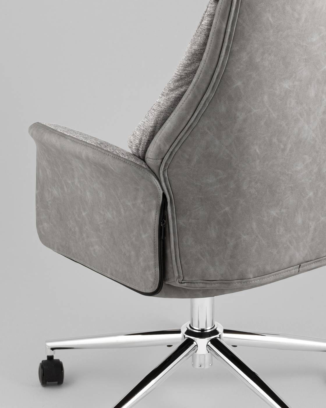 YF-0515 ZE119A-14+FH-64 l.grey retr Офисное кресло Stool Group YF-0515 ZE119A-14+FH-64 l.grey retr