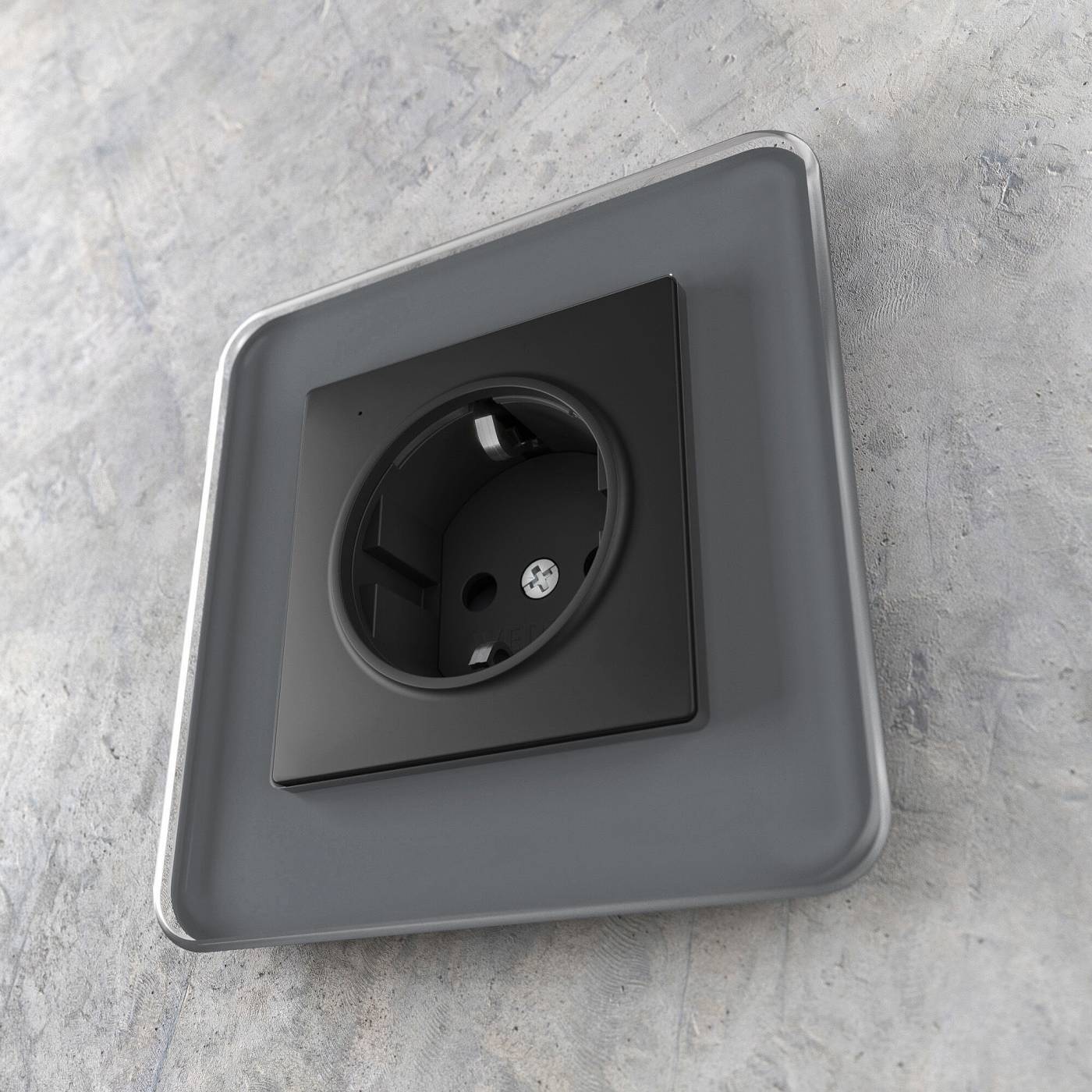 W1171408/ Розетка с подсветкой (черный) Розетка Werkel W1171408/ Розетка с подсветкой (черный)