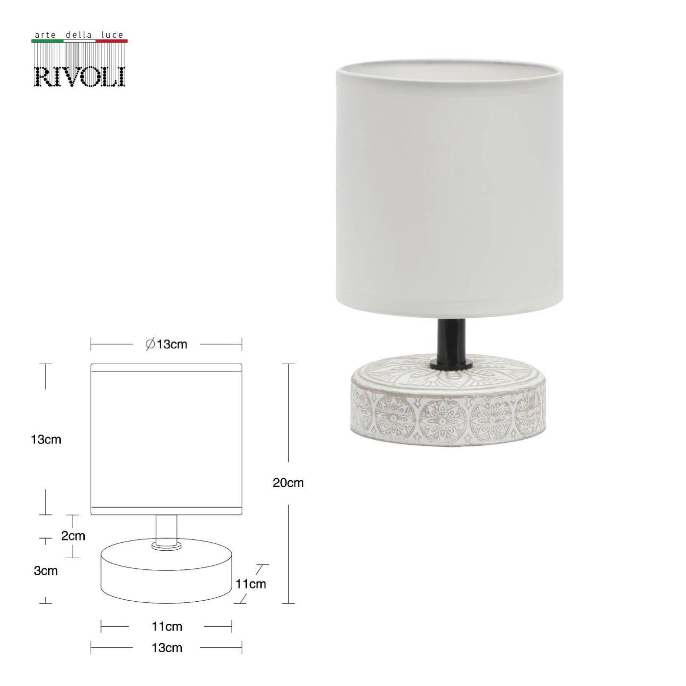 7070-501 Настольная лампа Rivoli Eleanor 7070-501
