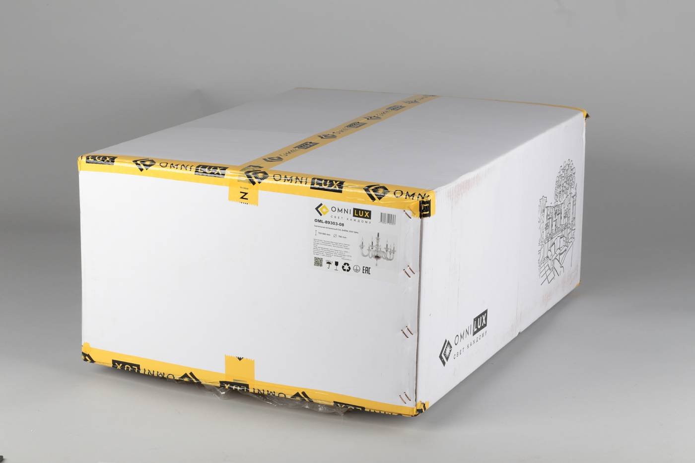 OML-89303-08 Подвесная люстра Omnilux Scalea OML-89303-08