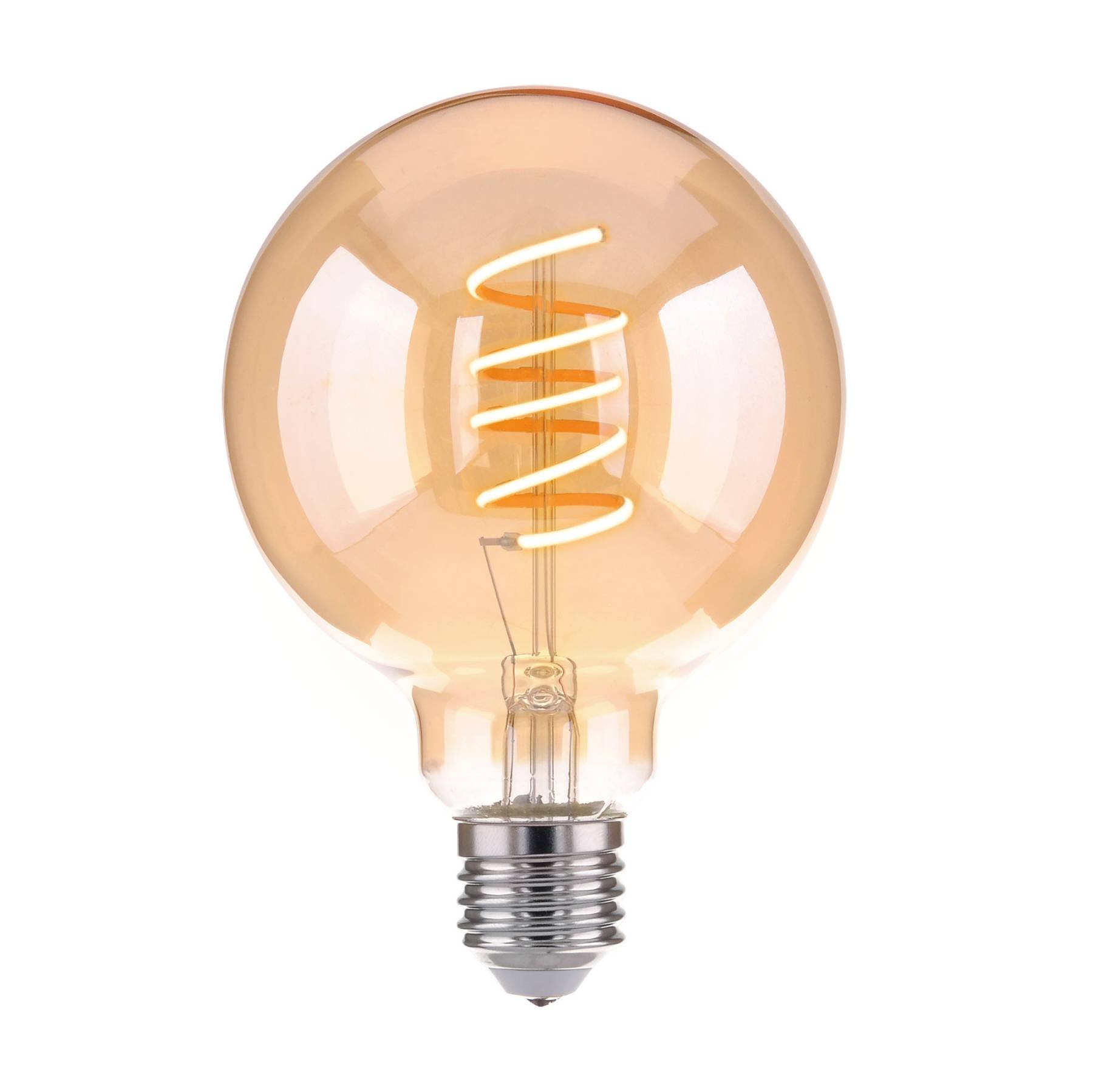Classic FD 8W 3300K E27 (G95 спираль тонированный) 8W Ретро лампа Eurosvet Filament Classic FD 8W 3300K E27 (G95 спираль тонированный) 8W