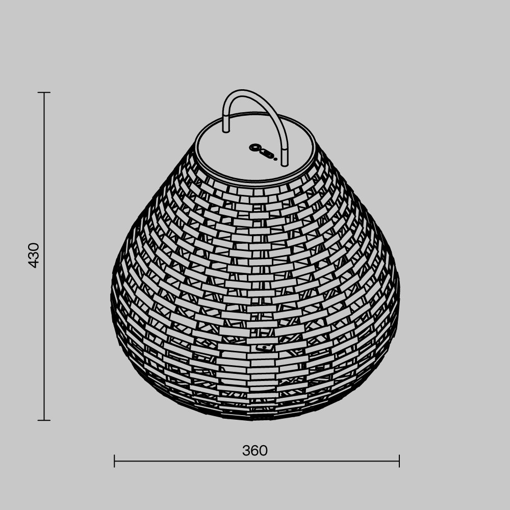 Наземный фонарь Plet Maytoni O530FL-L5B3K