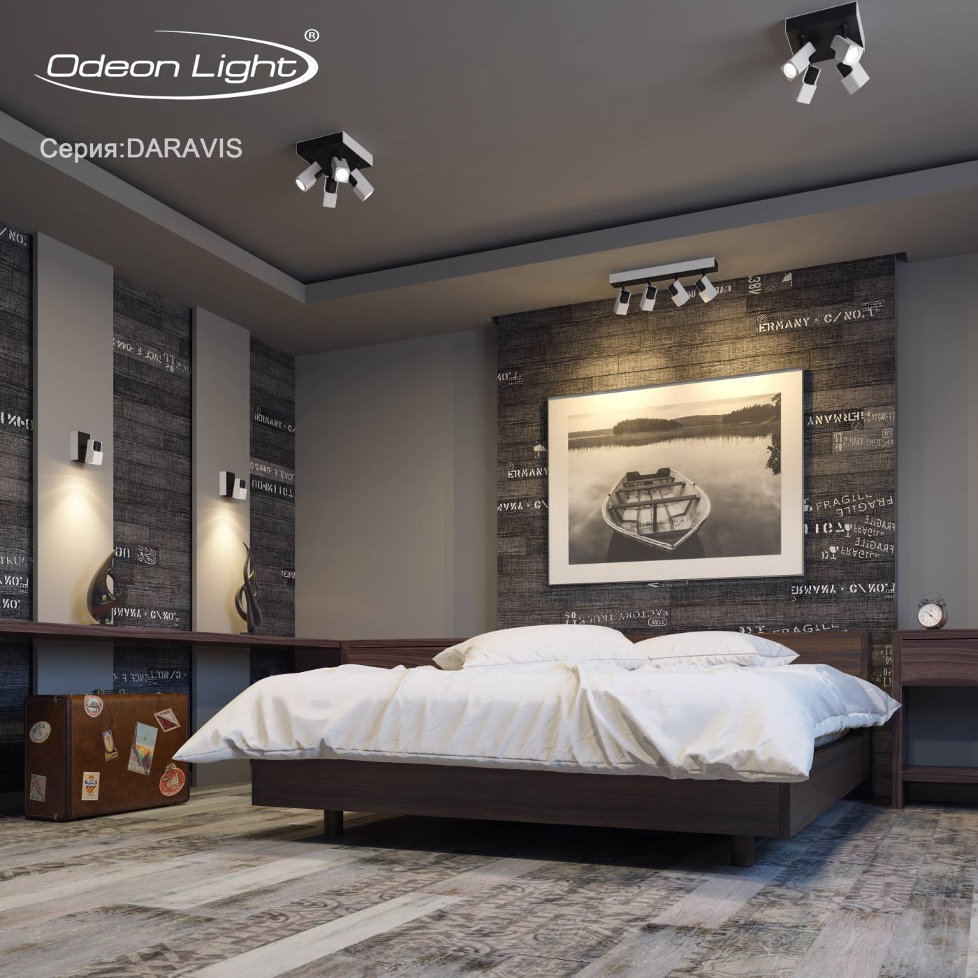 3491/4CA Светильник спот Odeon Light Daravis 3491/4CA
