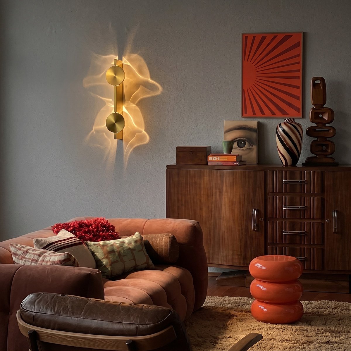 10452/2W Gold Настенный светильник Flame Loft It 10452/2W Gold