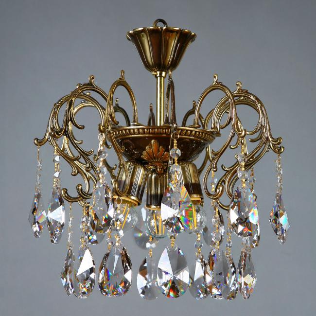 8888/3 PL PB Tear Drop Потолочная хрустальная люстра Ambiente Alicante 8888/3 PL PB Tear Drop