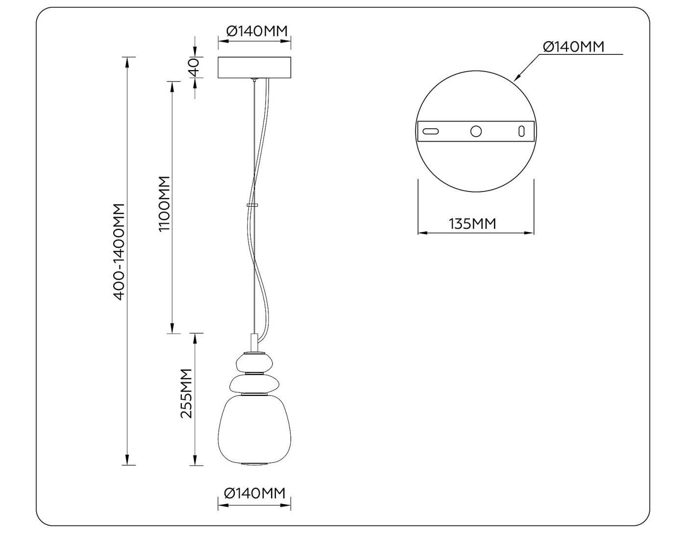 Светильник подвесной Ambrella Ceramo Modern LH53161