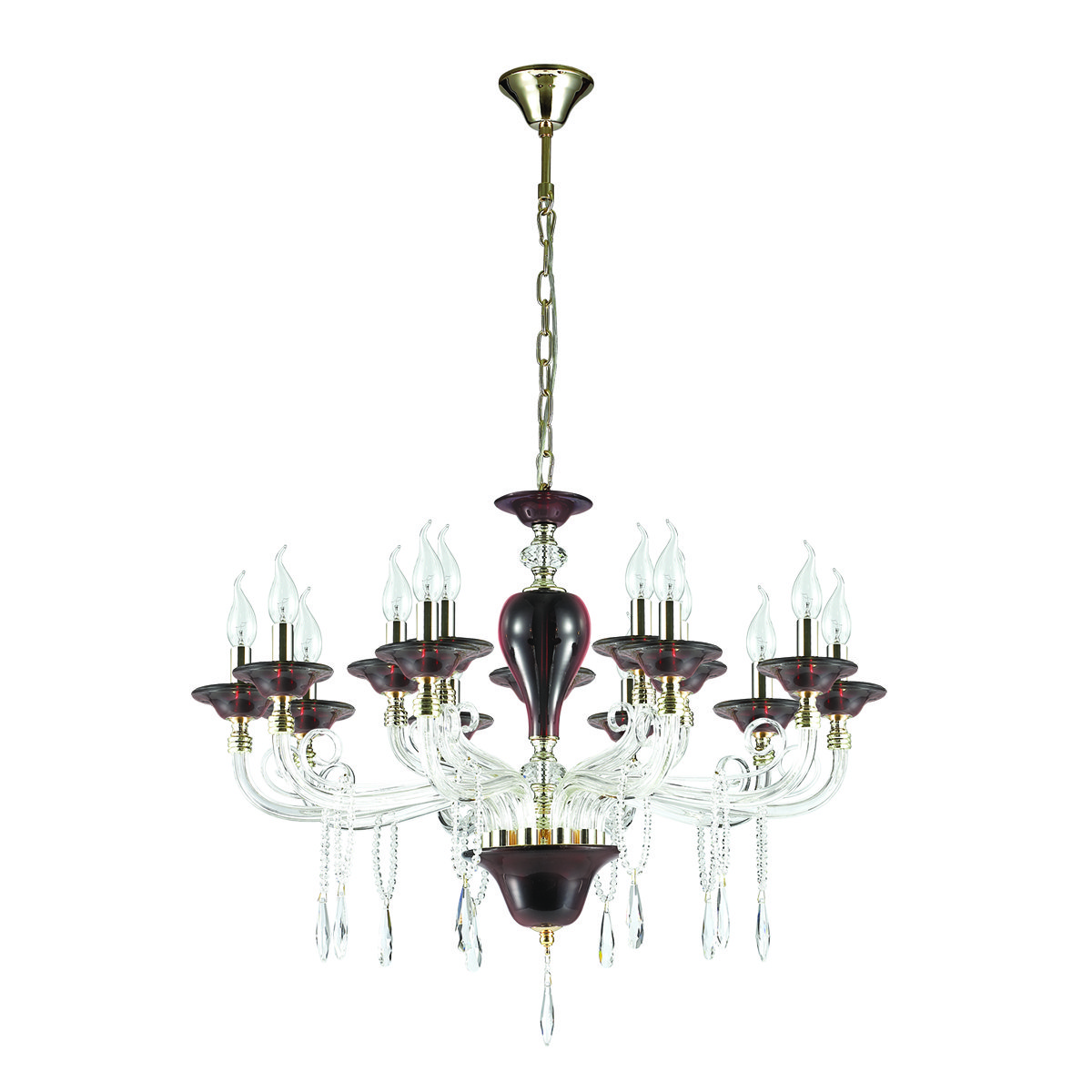 3928/15 Подвесная хрустальная люстра Amarone Odeon Light 3928/15