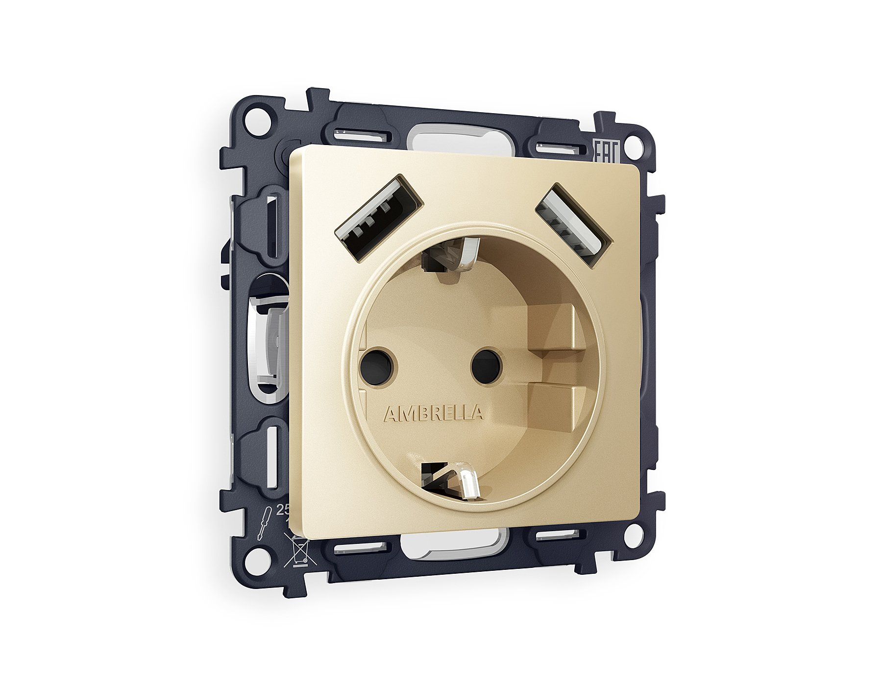 MA609010 Розетка Ambrella Volt ALFA MA609010