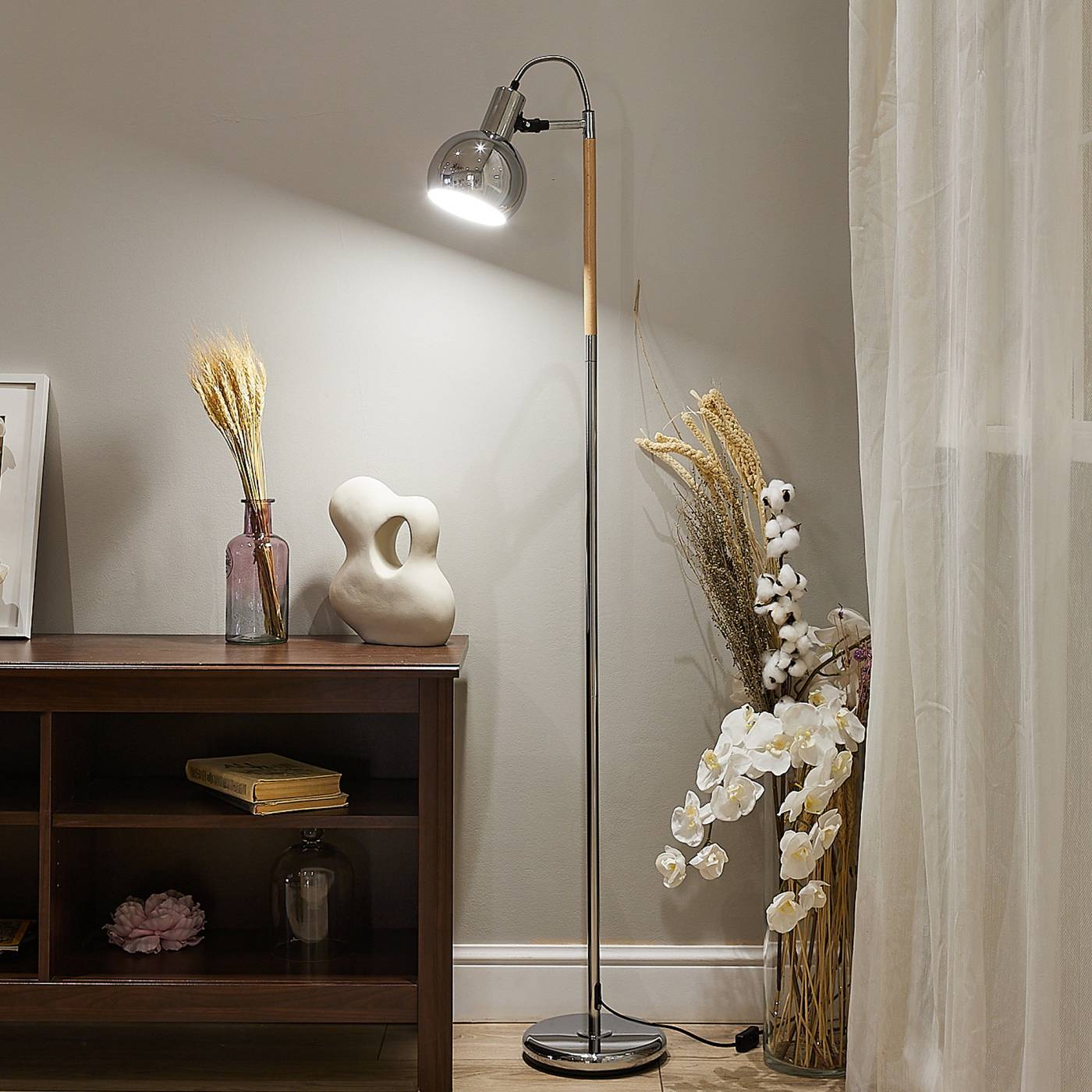 UML-T702 E14 SILVER Торшер Uniel UML-T702 E14 SILVER