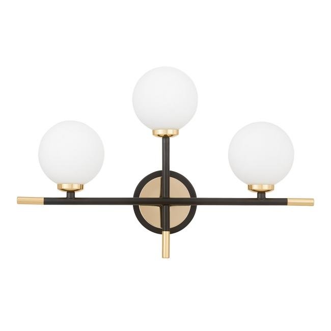 LDW 6033N-3 BK+F.GD Настенное бра Lumina Deco LDW 6033N-3 BK+F.GD