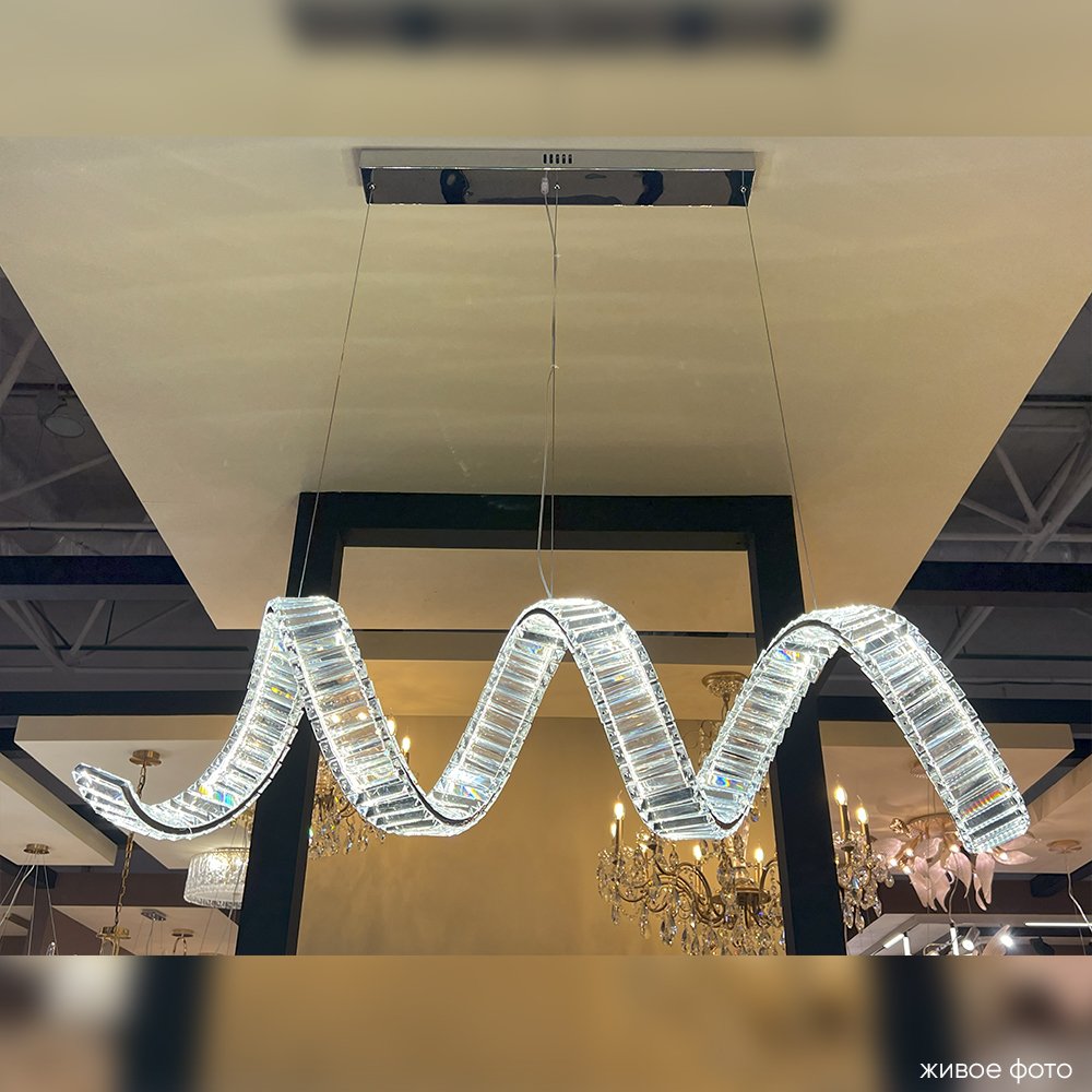 Подвесная люстра Crystal Lux Musika MUSIKA SP100W LED L1200 CHROME
