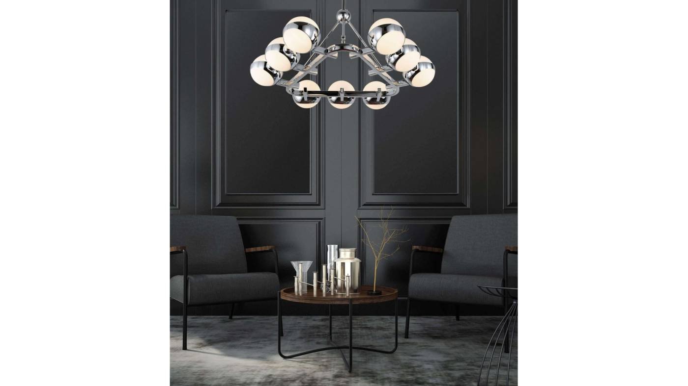 Потолочная люстра Lumina Deco Optimus LDP 6038-9 CHR