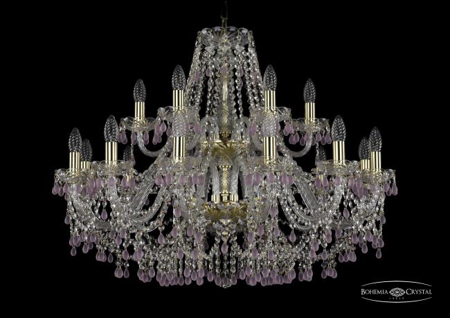 1410/10+5/300/2d G V7010 Подвесная хрустальная люстра 1410 Bohemia 1410/10+5/300/2d G V7010