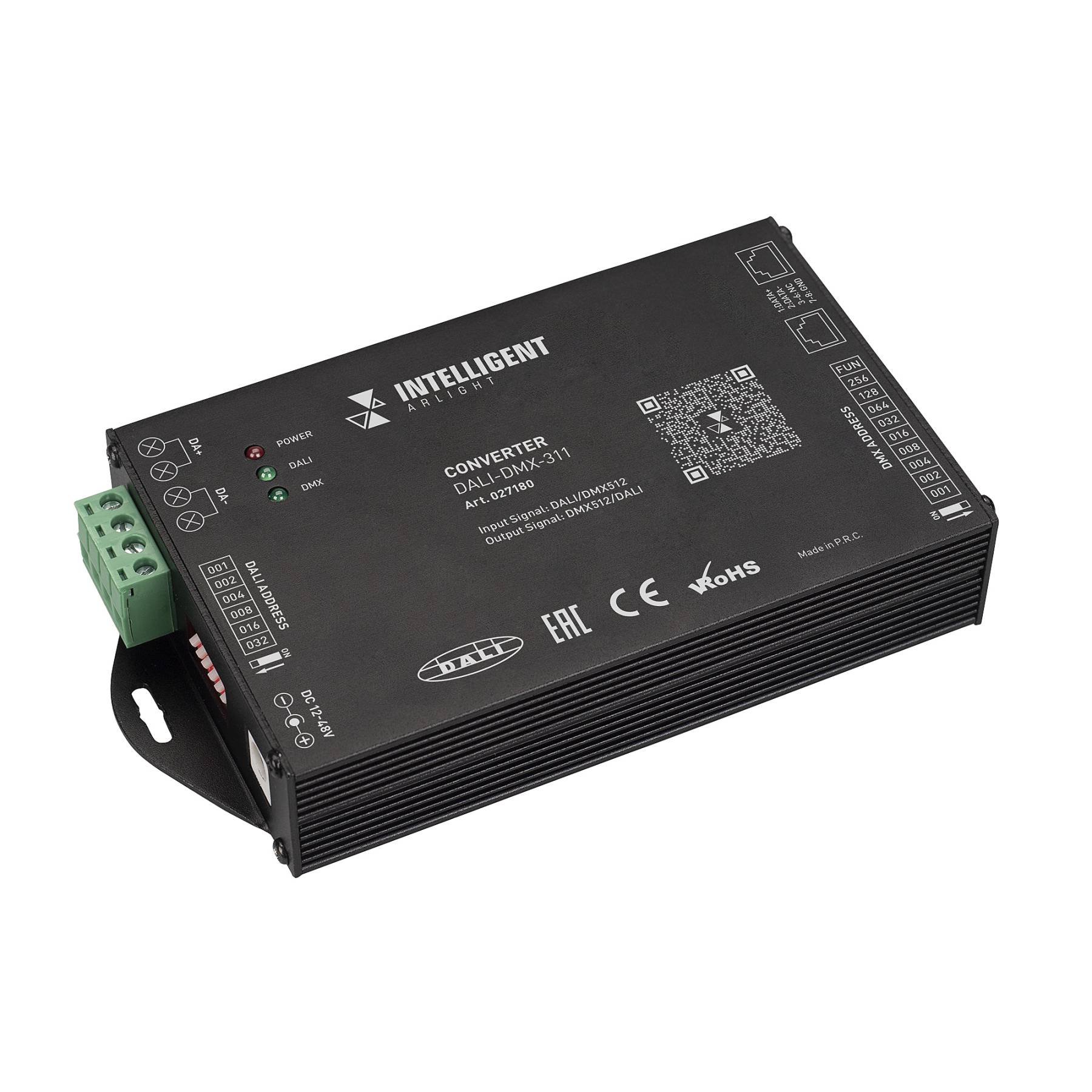 027180 Конвертер сигнала DALI в DMX512 c возможностью обратной конвертации Arlight 027180