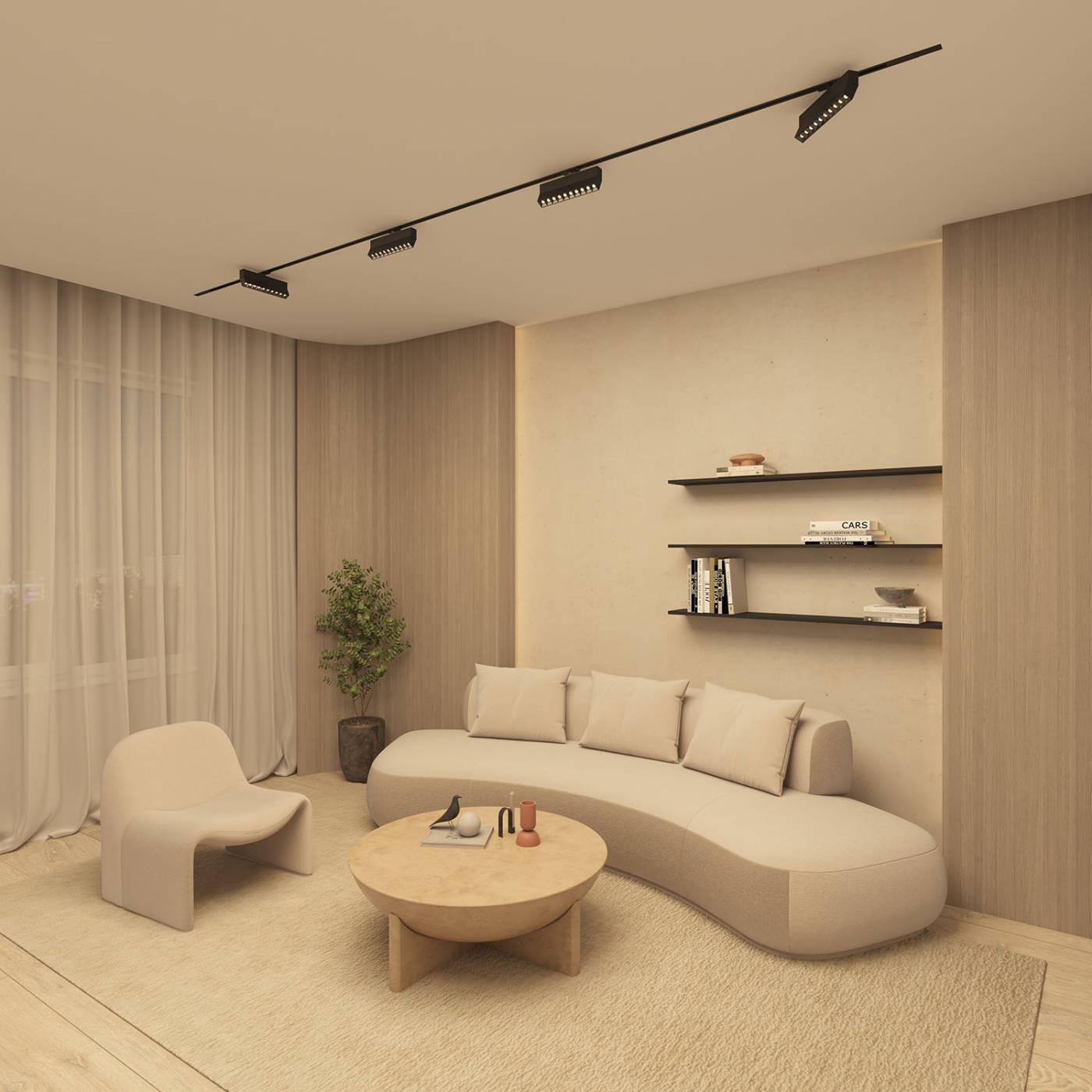Трековый светильник Denkirs Edder DK6636-BK