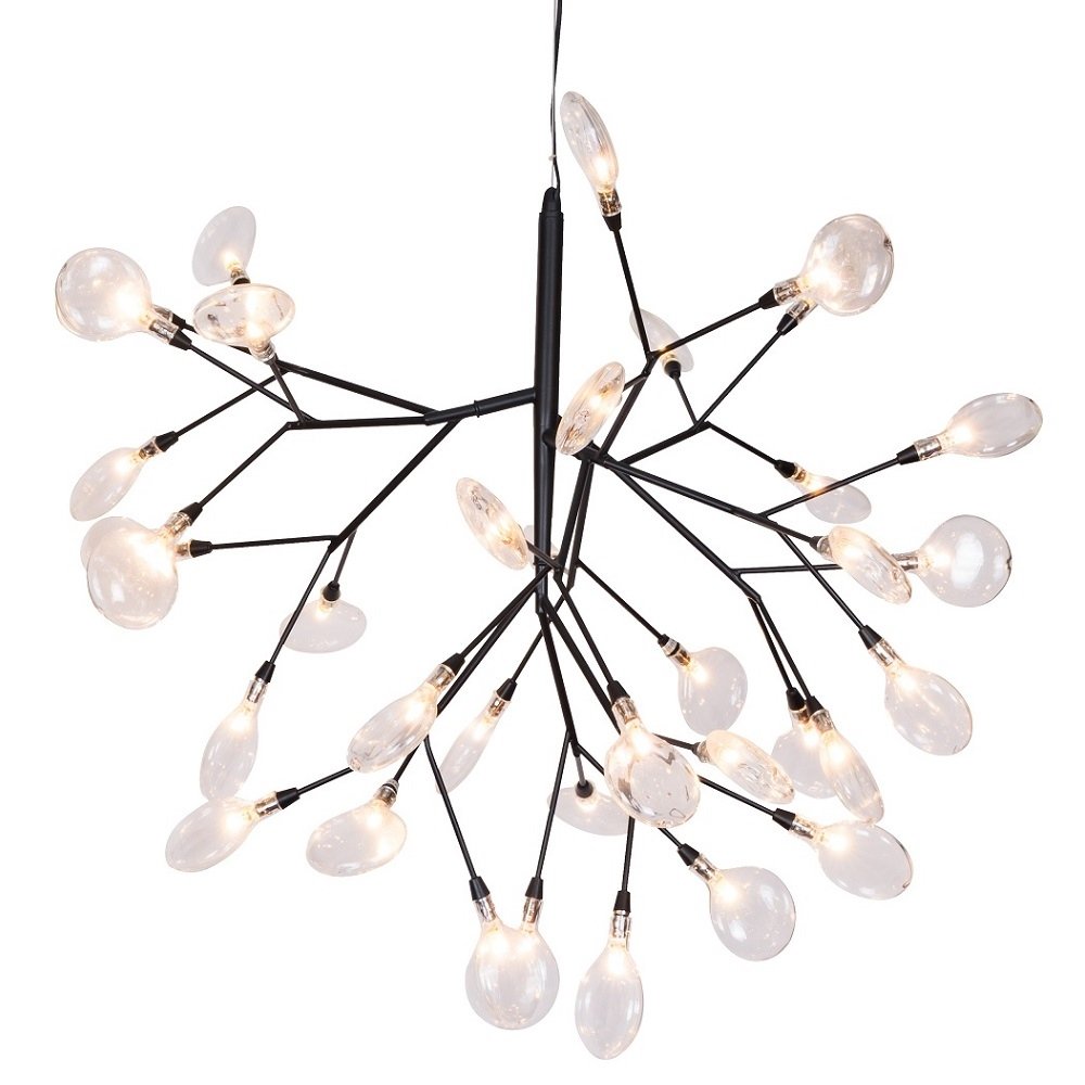 EVITA SP36 BLACK/TRANSPARENT Подвесная люстра Crystal Lux Evita EVITA SP36 BLACK/TRANSPARENT