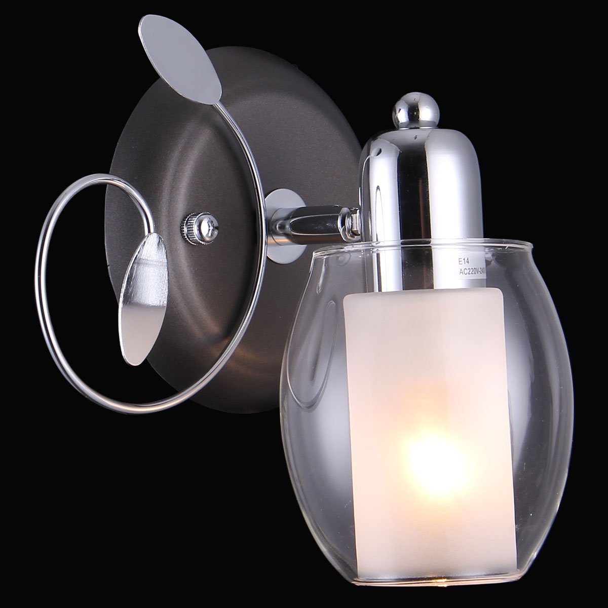 75037-1W CHROME, GRAY Настенное бра Natali Kovaltseva 75037 75037-1W CHROME, GRAY