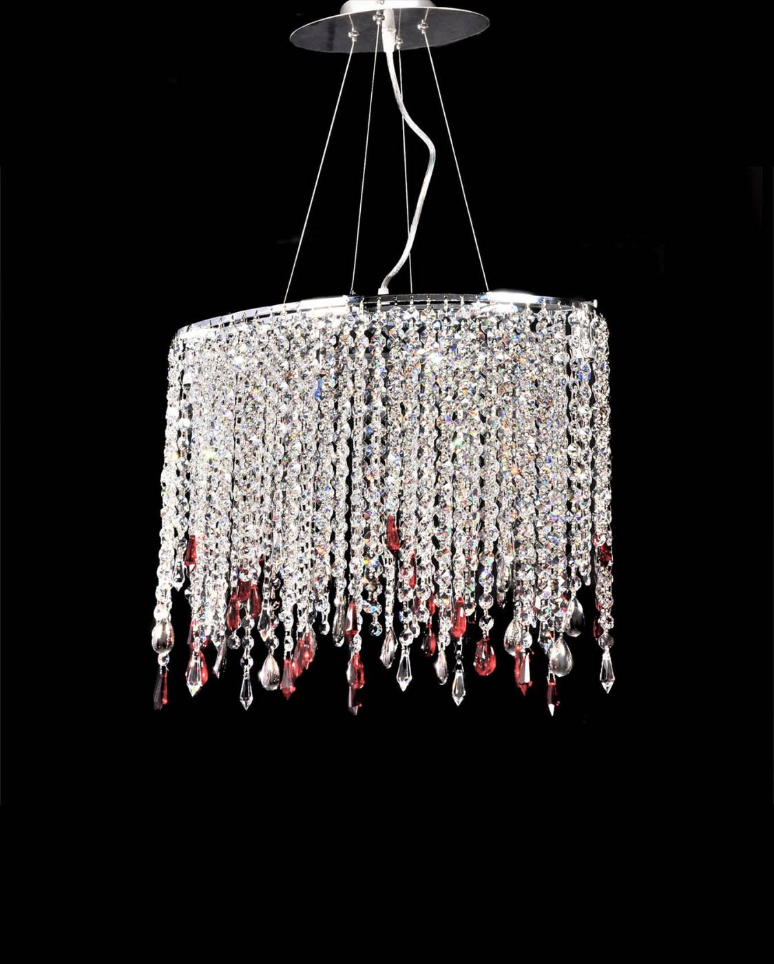 Подвесная хрустальная люстра Santosa Lumina Deco LDP 7051-4 CHR
