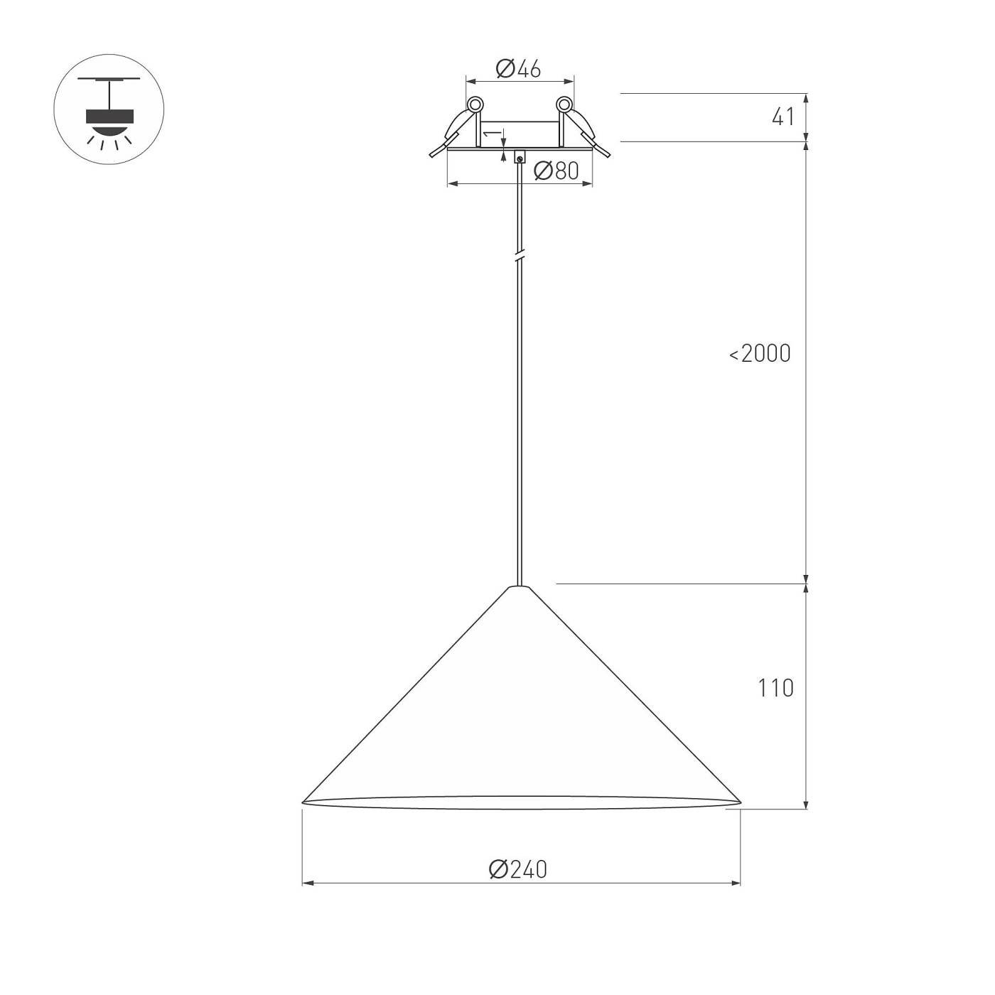 Встраиваемый светильник Arlight Makoto 057211
