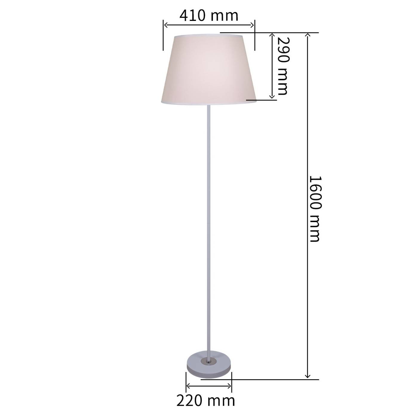 Торшер напольный Reluce 13910-0.6-02 WH