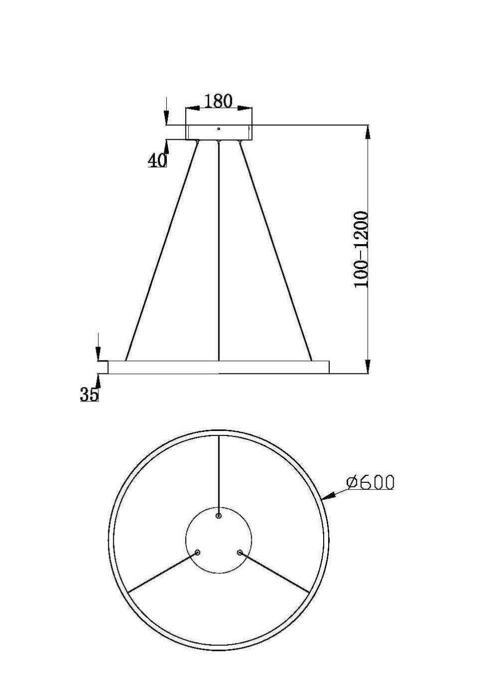 MOD058PL-L32WK Подвесная люстра Maytoni Rim MOD058PL-L32WK