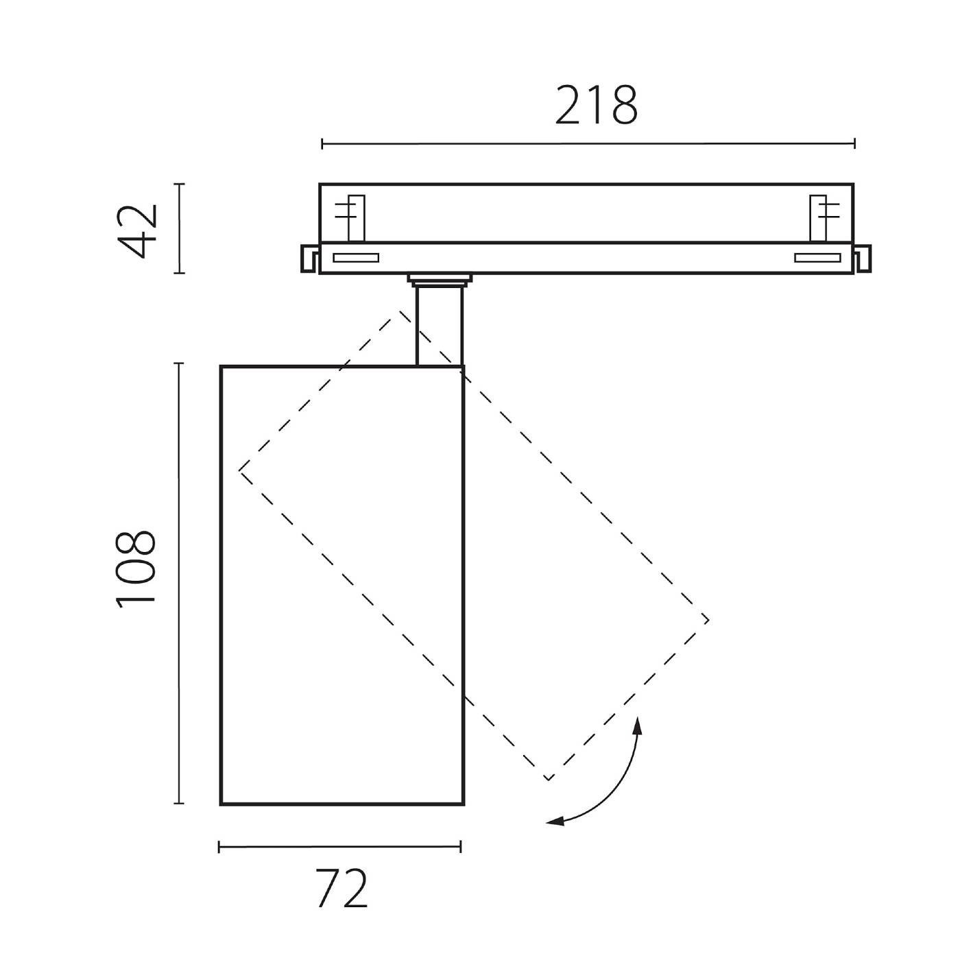 Трековый светильник Lightstar Alta Base A5246DALI