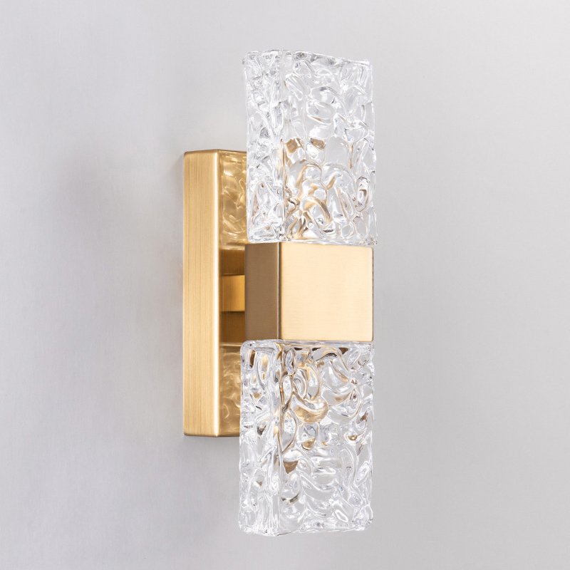 88068W gold/clear Настенное бра Delight Collection Wall lamp 88068W gold/clear