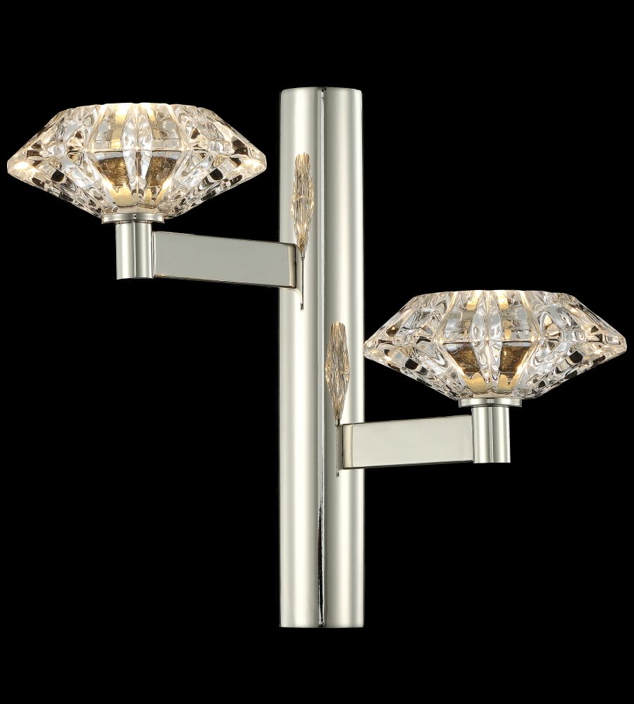 REBECA AP2 NICKEL Настенное бра Crystal Lux Rebeca REBECA AP2 NICKEL