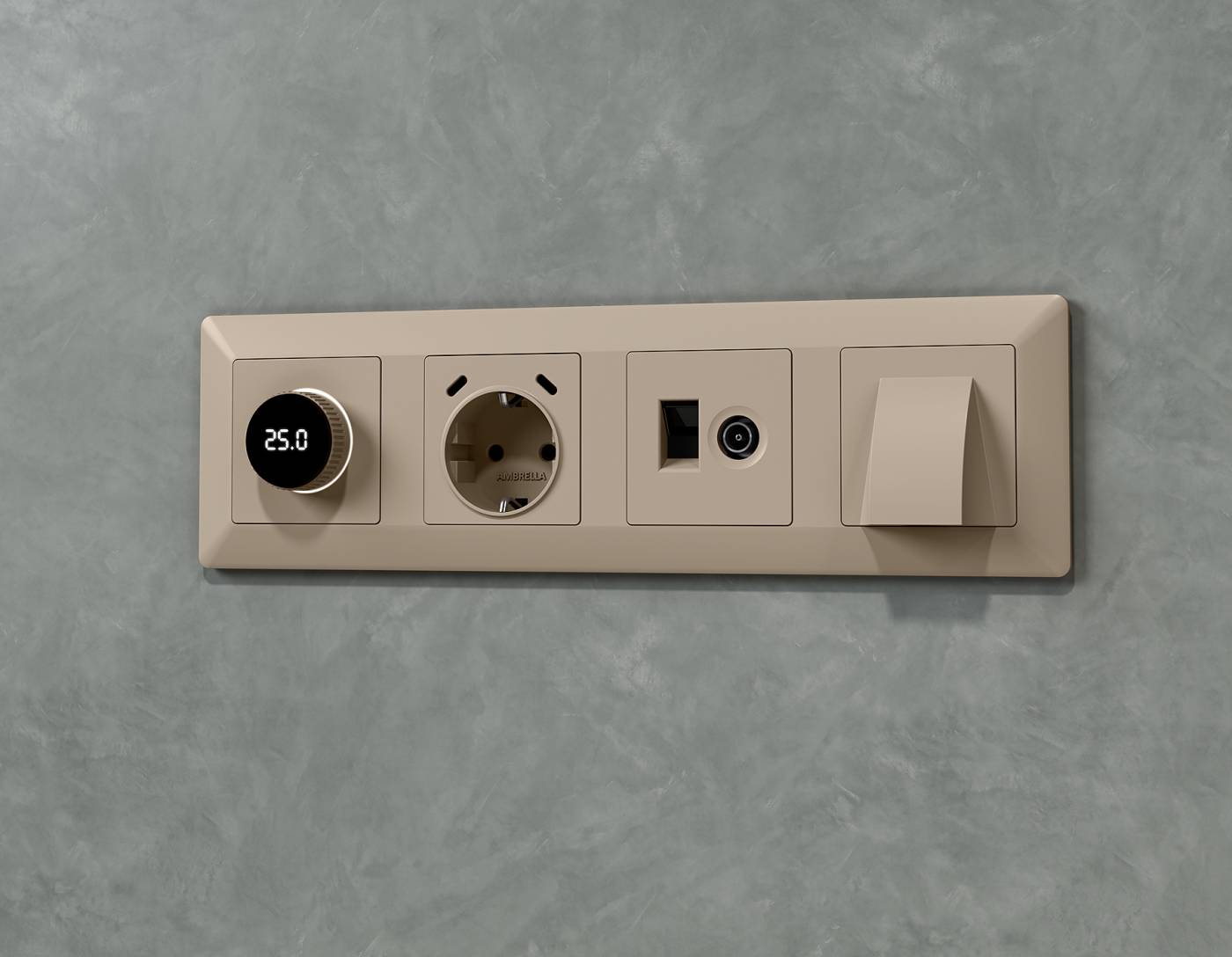 Комплект вывода кабеля с фиксатором Ambrella Volt ALFA MA375810