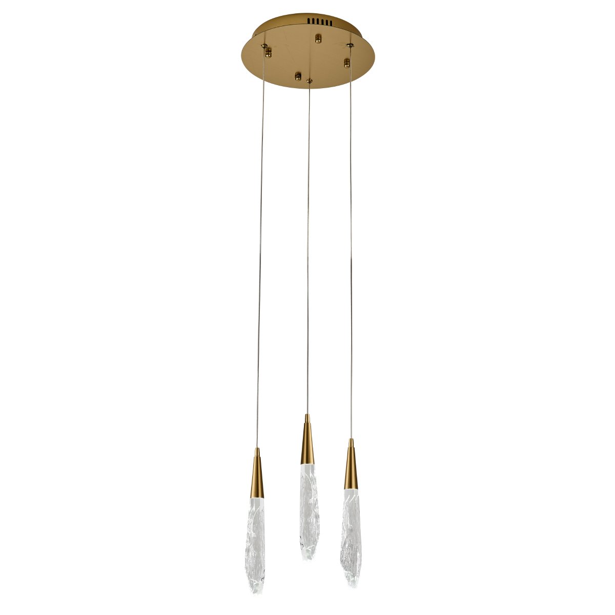 OD2438-3 gold/clear Светильник подвесной Delight Collection OD2438 OD2438-3 gold/clear