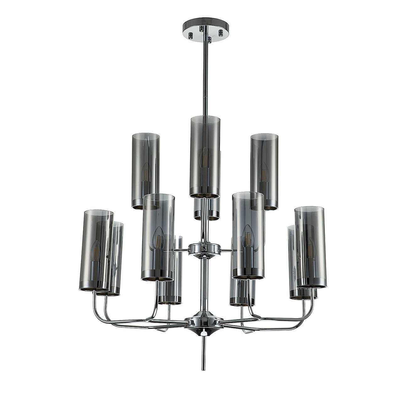 Люстра на штанге Indigo Balletto 13014/12R Chrome V000259