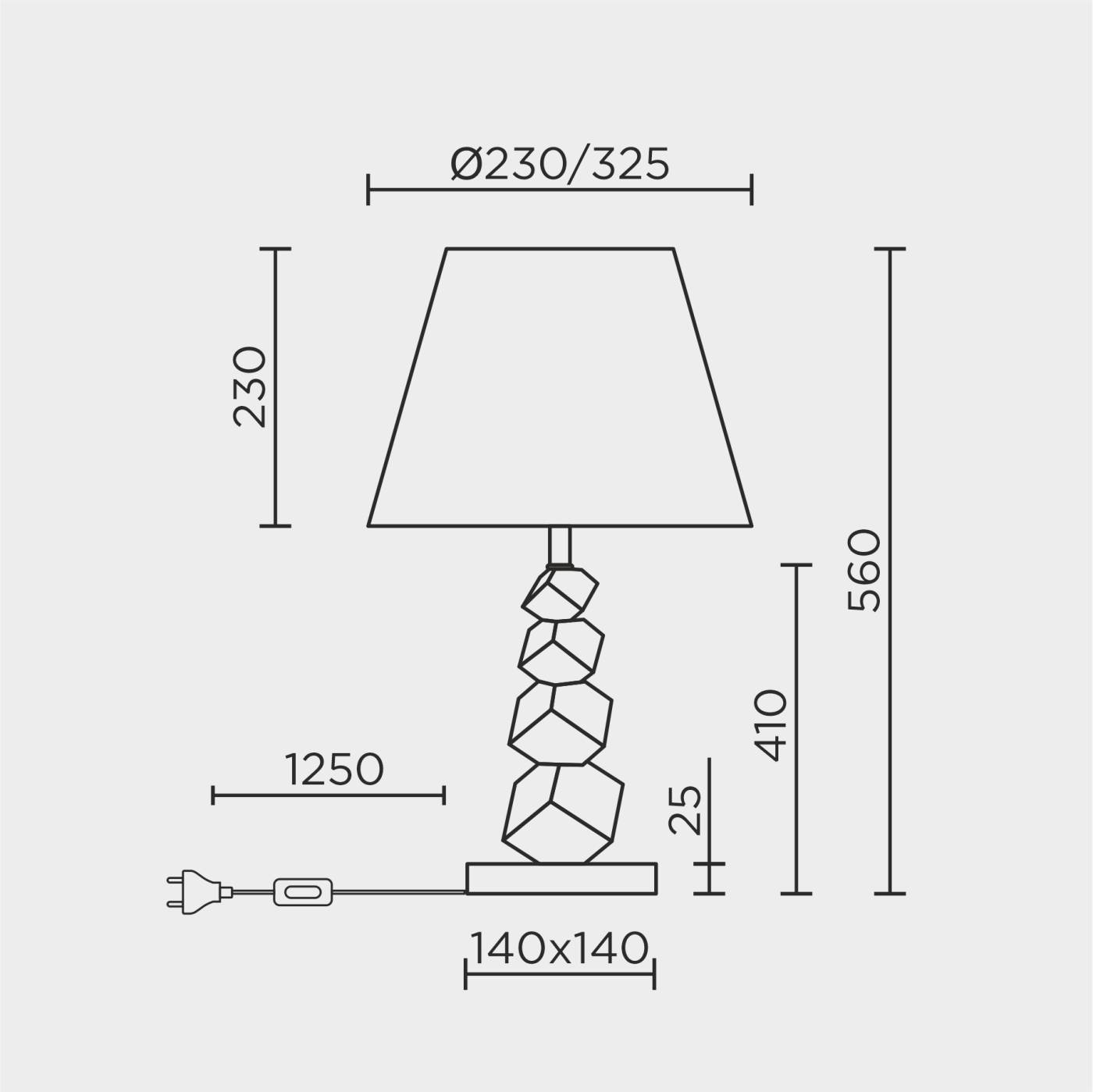Настольная лампа ML Modelux ML.5501.01TL GD