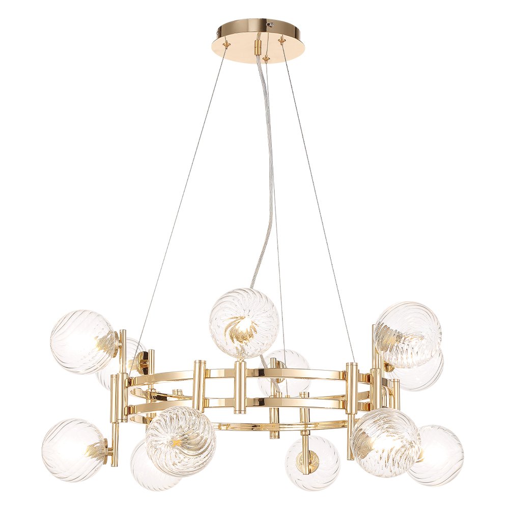 Подвесная люстра Crystal Lux Luxury LUXURY SP12 GOLD