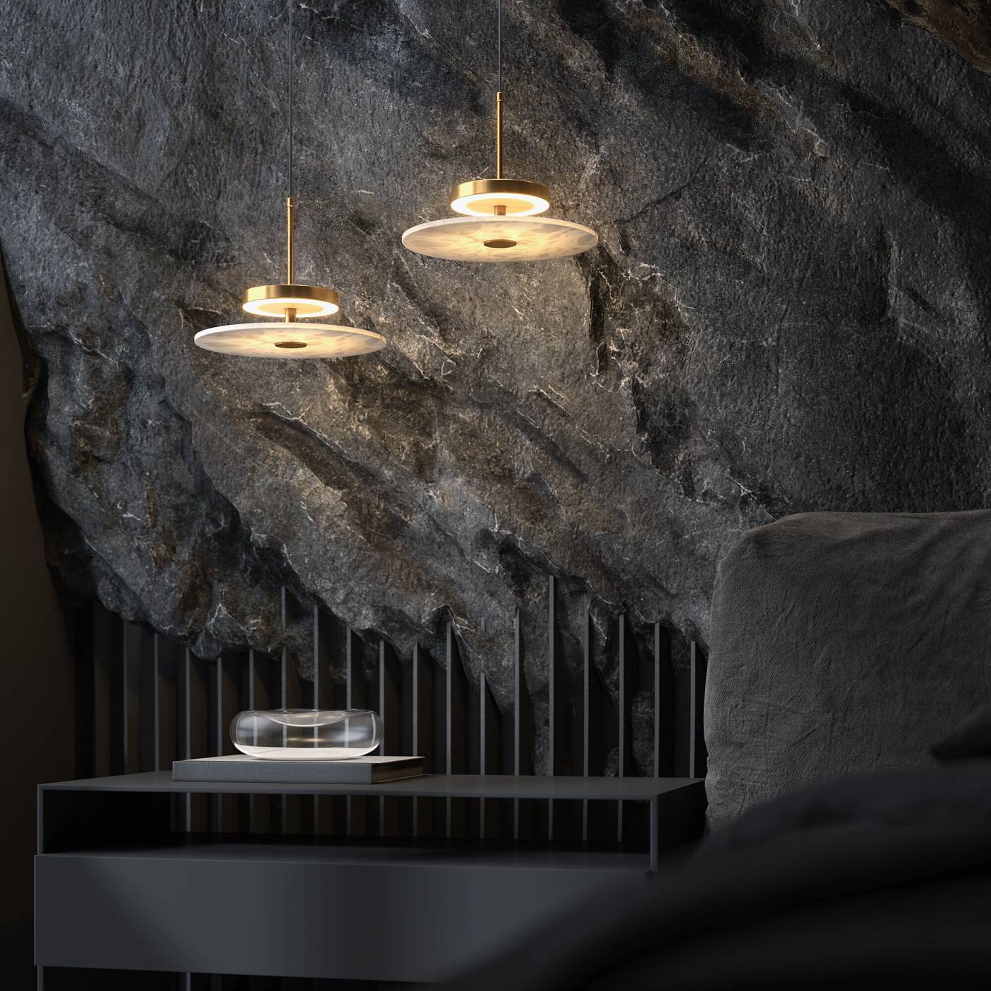 Светильник подвесной Eurosvet Thasos 40342 LED латунь