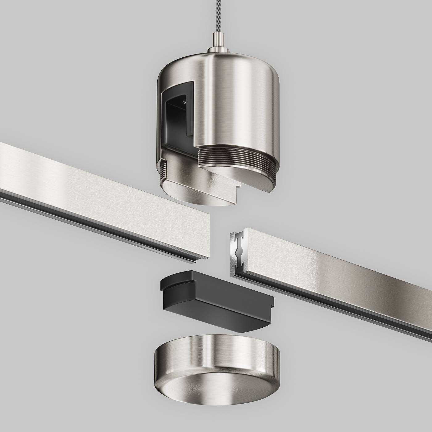 TRA157SW-IPC1-PT Подвес тросовый Hang с прямым коннектором питания Maytoni Accessories for tracks Flarity TRA157SW-IPC1-PT