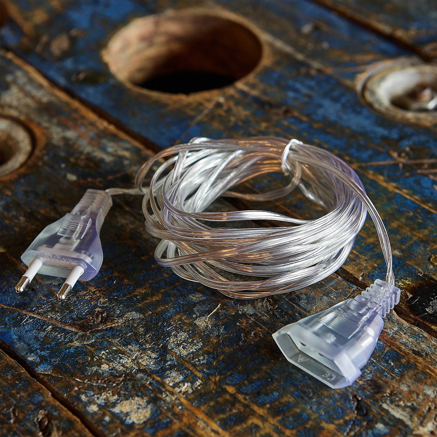 UCX-Y25/100W-1000 CLEAR Удлинитель для подключения гирлянд, 10м. 100 Вт Uniel UCX-Y25/100W-1000 CLEAR