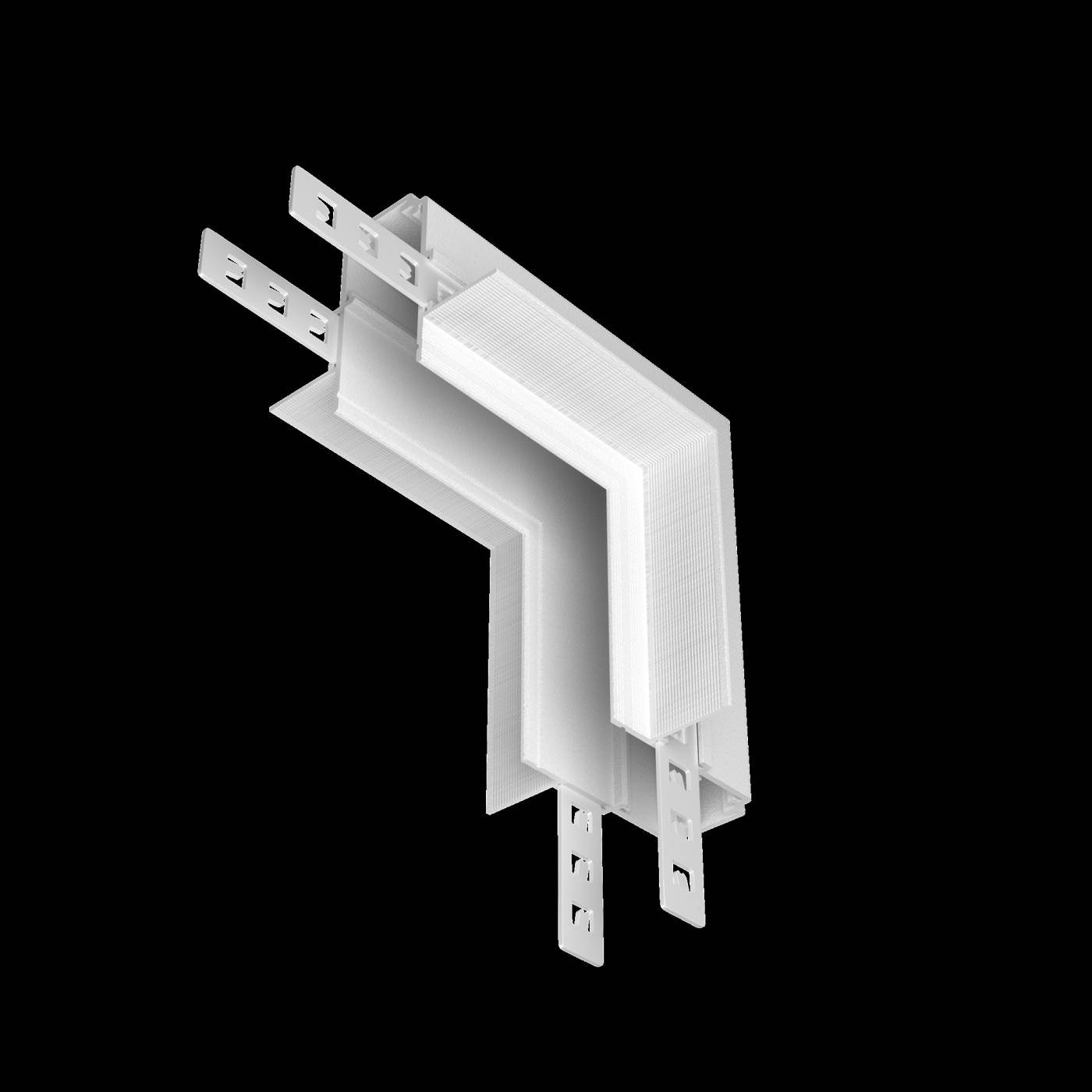 Коннектор угловой внутренний Exility встраиваемый под ГКЛ 12,5мм Maytoni Magnetic track system Exility TRA034ICL-42.12W