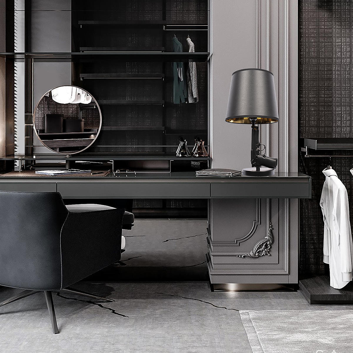 10136/A Dark grey Настольная лампа Loft It Arsenal 10136/A Dark grey