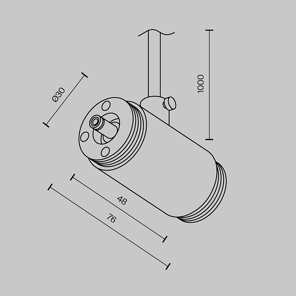Прямой коннектор для системы Shelf с вводом питания Maytoni Accessories for system Shelf CA013IC-P-B