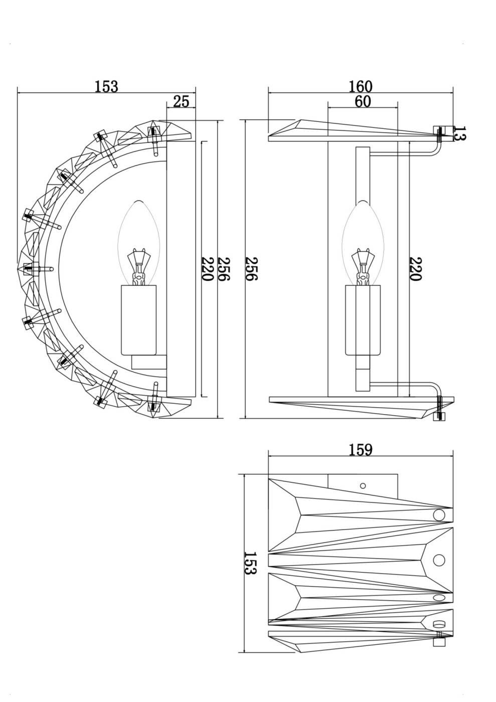 MOD043WL-01CH Настенное бра Maytoni Puntes MOD043WL-01CH