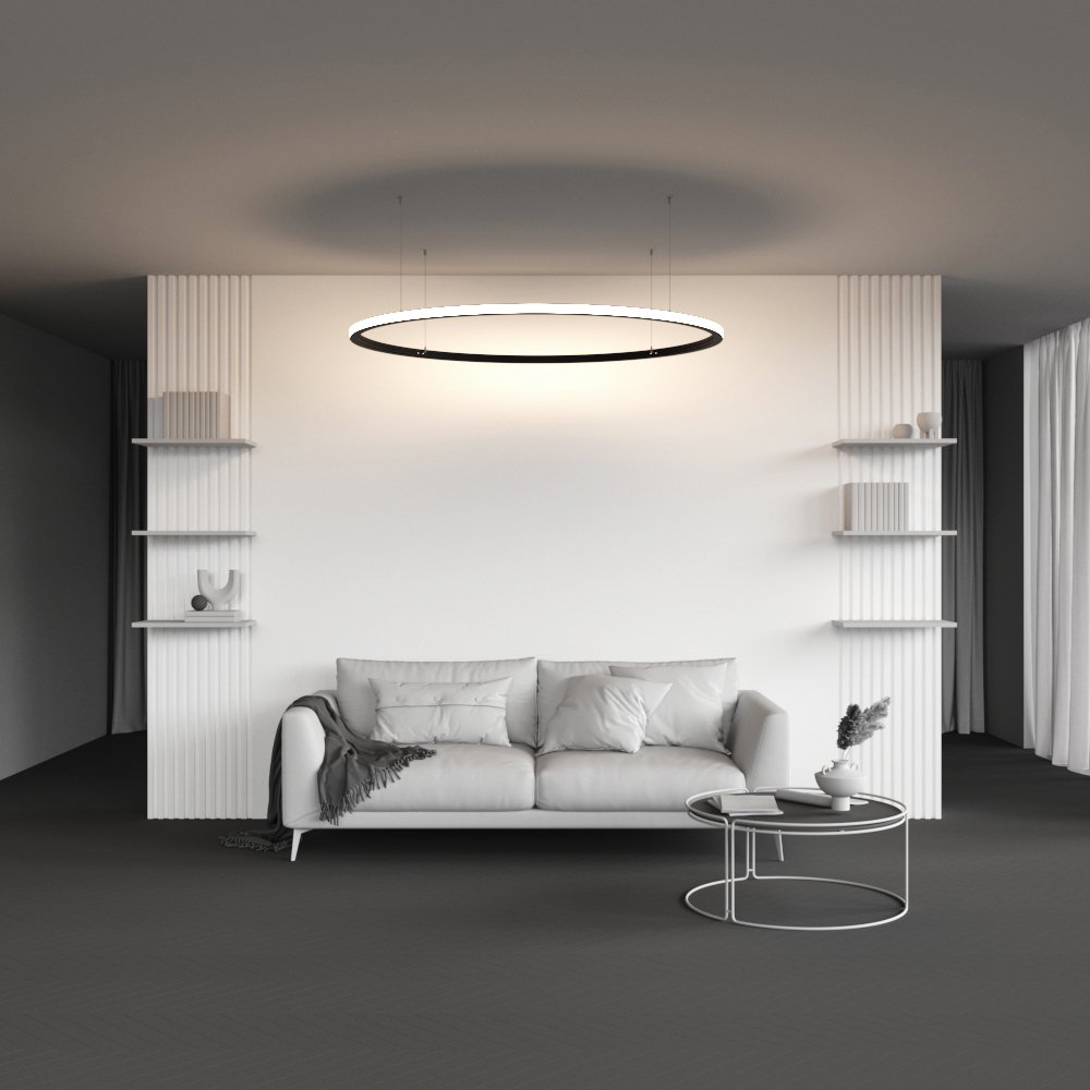 Радиусный профиль 35x35 Ø1500мм внешний 1/4 круга Maytoni Радиусный профиль ALM-3535R-B-EX-90°-1.5M