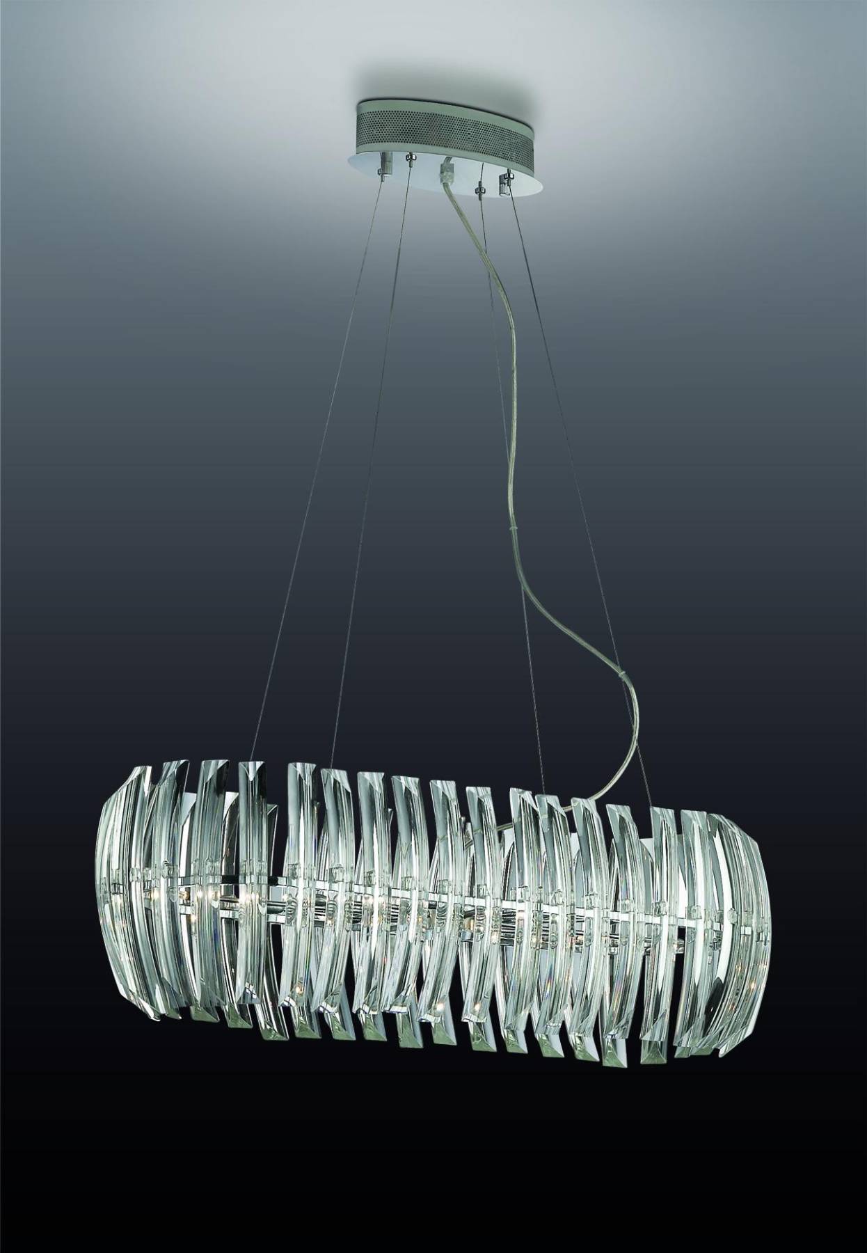 1983/8 Подвесная хрустальная люстра Vinca Odeon Light 1983/8