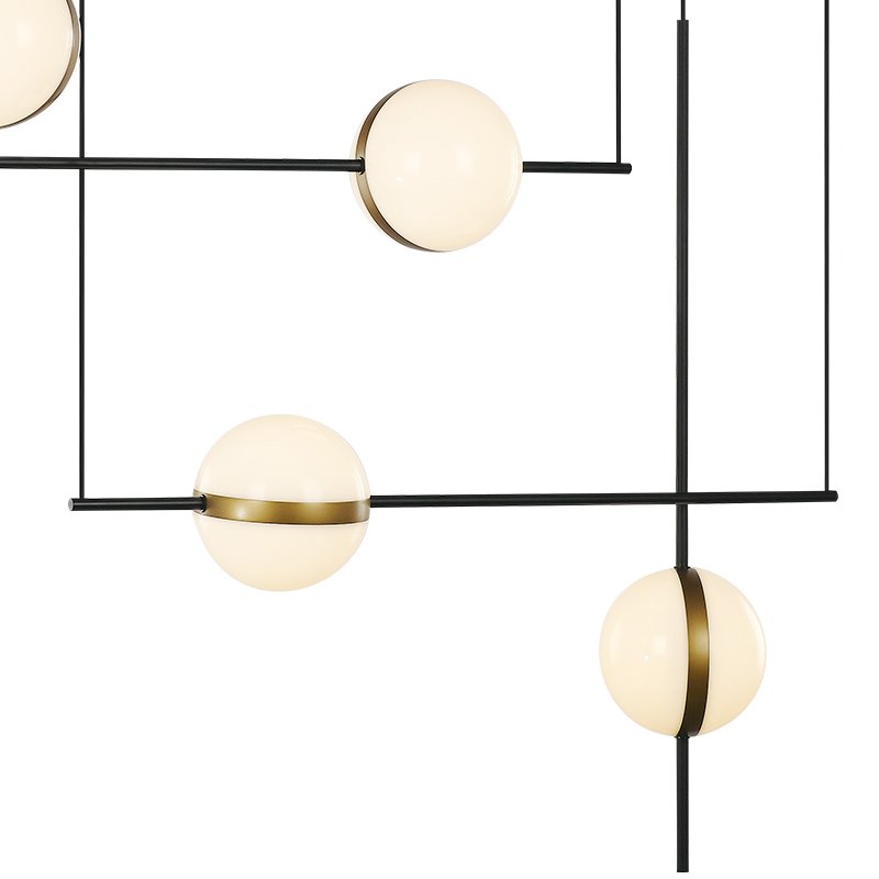 MD2062-4B black/brass Светильник подвесной Delight Collection MD2062 MD2062-4B black/brass