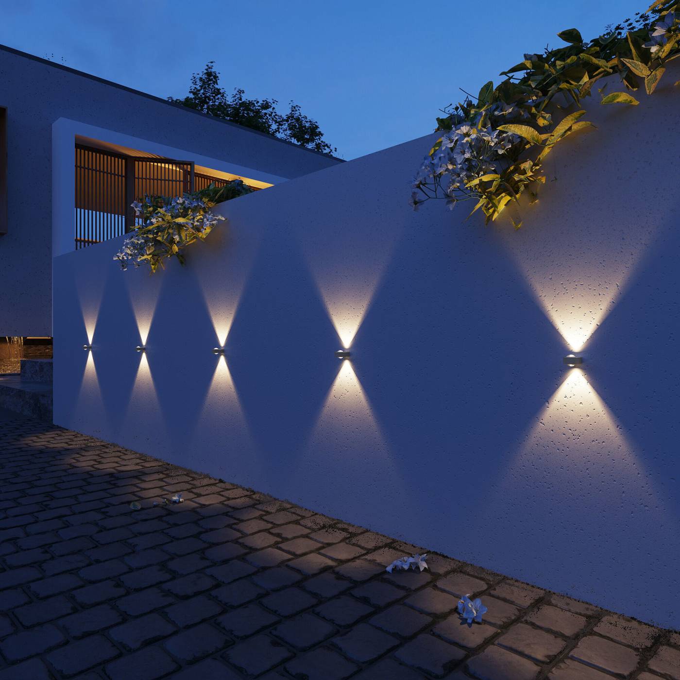 Уличный настенный светильник Elektrostandard Lenses Lenses (35191/W) серый