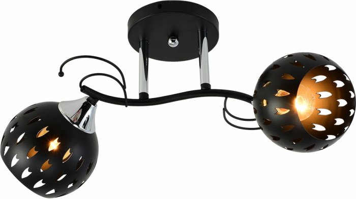 Потолочная люстра 01314-0.3-02 BK+CR