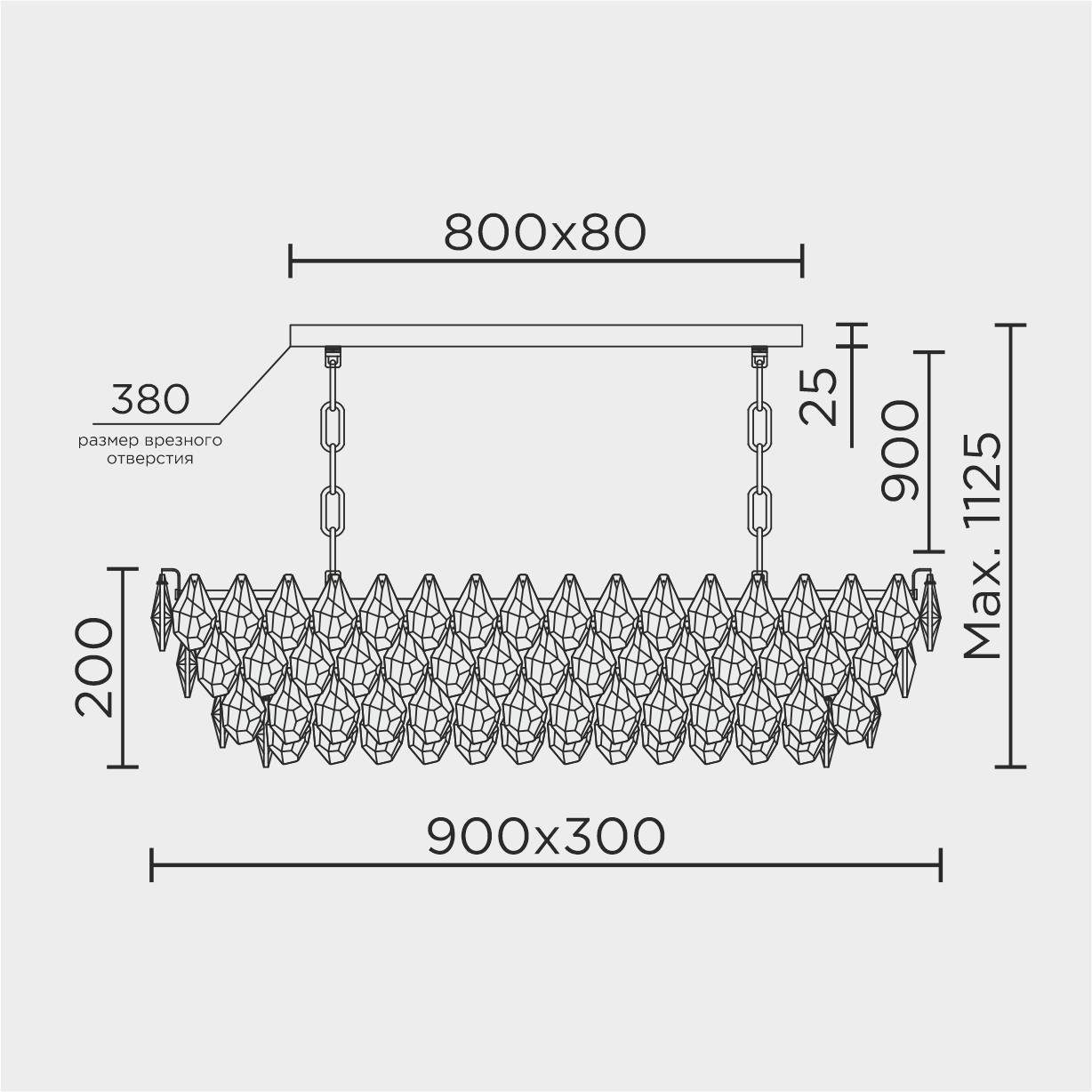 ML.2363.14 GD Подвесная люстра ML Modelux ML.2363.14 GD