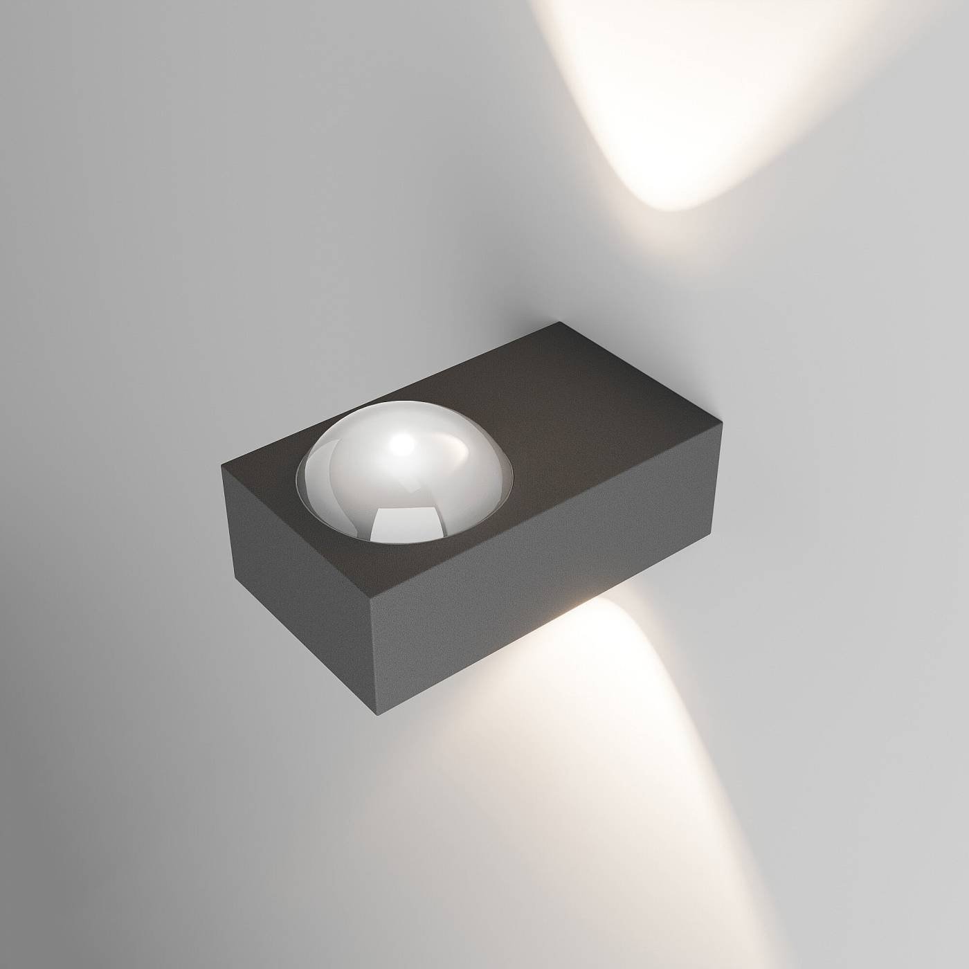 Уличный настенный светильник Elektrostandard Lenses Lenses (35191/W) серый