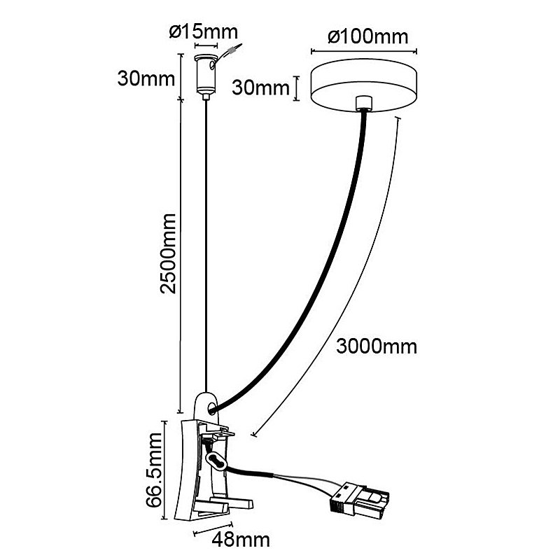 7551 Заглушка с блоком питания для 7548/7549 Mantra Hanok 7551