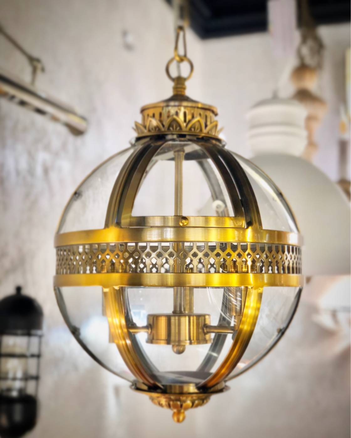 KM0115P-3S brass Подвесная люстра Delight Collection Residential KM0115P-3S brass