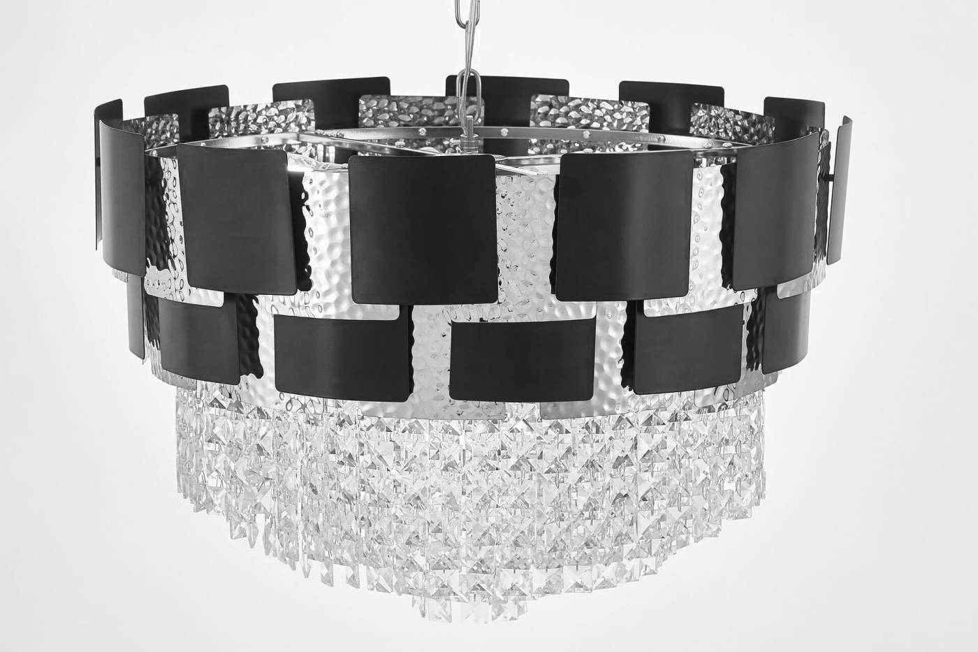 LDP 7045-600 BK+CHR Подвесная люстра Lumina Deco Molina LDP 7045-600 BK+CHR